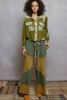 Cream Vintage Washed Floral Print Hoodie Jacket-Jackets-Pol Clothing-Stuffology - Where Vintage Meets Modern, A Boutique for Real Women in Crosbyton, TX