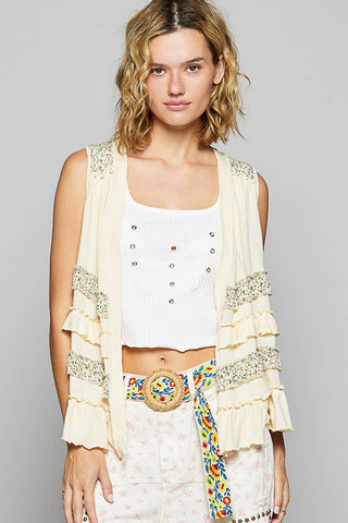 Floral pattern print circle buckle belt-BELT-Pol Clothing-Stuffology - Where Vintage Meets Modern, A Boutique for Real Women in Crosbyton, TX