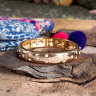 Gold-Tone Eternity Stretch Bangle – Pearls, Turquoise, or Crystals-Bracelets-PennyLine inc-Stuffology - Where Vintage Meets Modern, A Boutique for Real Women in Crosbyton, TX