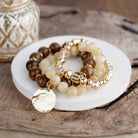 Gilded Sorbet Stack – Set of 3 Stretchy Beaded Summer Bracelets-Bracelets-PennyLine inc-Stuffology - Where Vintage Meets Modern, A Boutique for Real Women in Crosbyton, TX