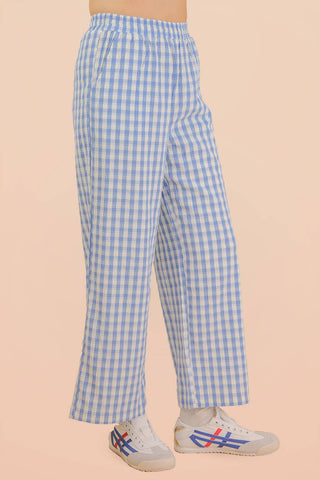 Elastic Waist Checkered Casual Pants-Pants-VERY J-Stuffology - Where Vintage Meets Modern, A Boutique for Real Women in Crosbyton, TX