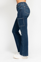 Judy Blue High Waist Cargo Bootcut JEans /Stuffology Boutique-Jeans-Stuffology Boutique -Stuffology - Where Vintage Meets Modern, A Boutique for Real Women in Crosbyton, TX