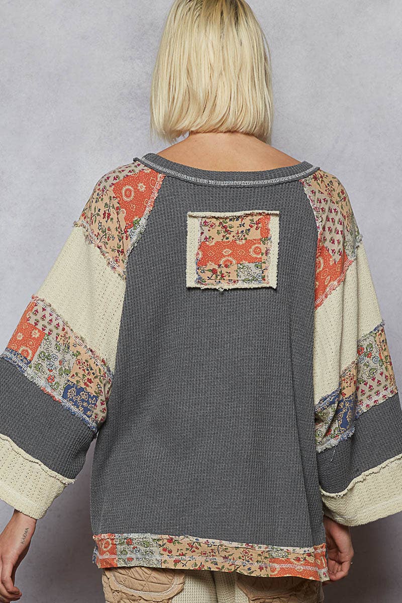 POL Clothing - Peace Sign Top-Pullover Top-Pol Clothing-Stuffology - Where Vintage Meets Modern, A Boutique for Real Women in Crosbyton, TX