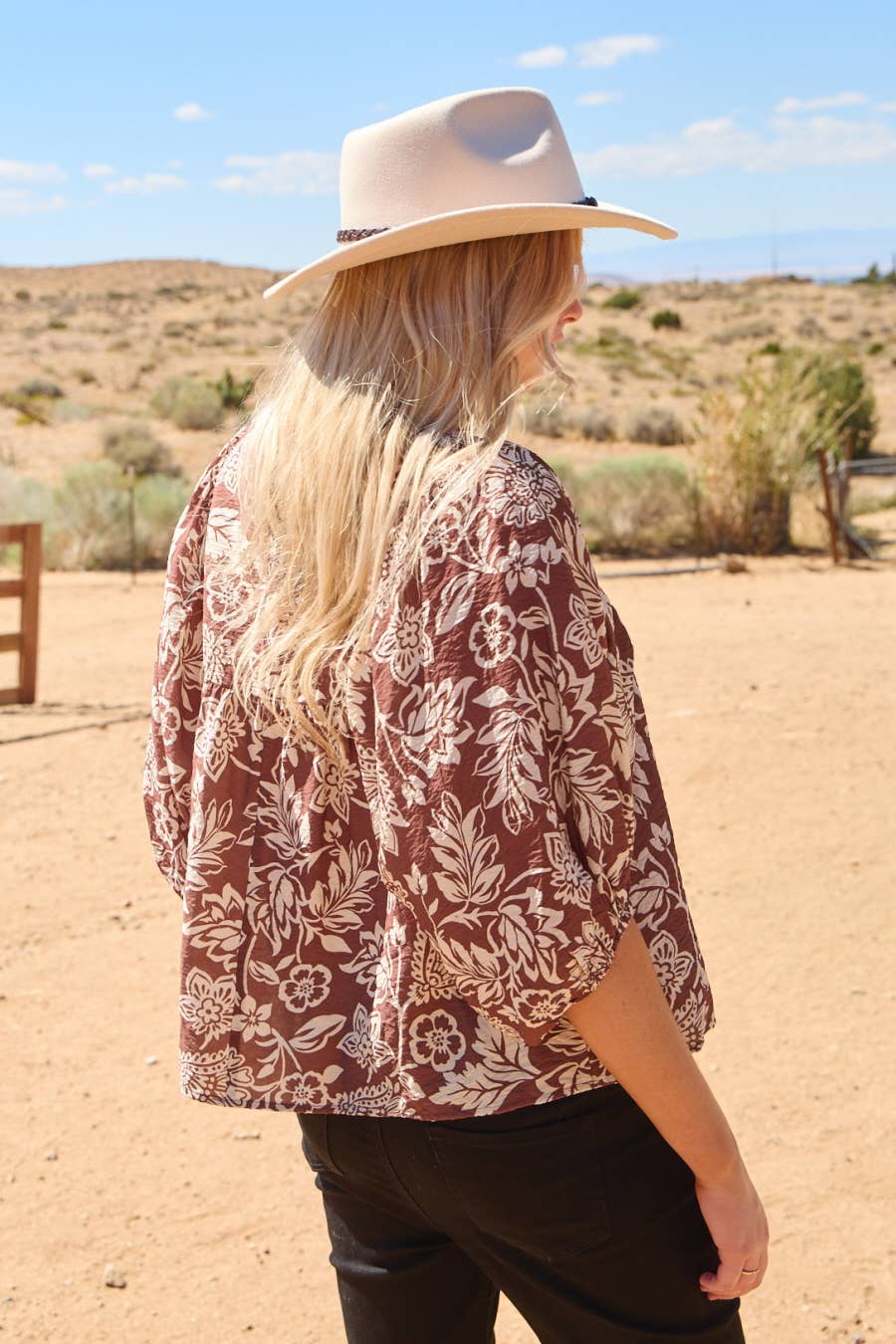 Orchid Wave Boho Printed Top-TOP-Oddi-Stuffology - Where Vintage Meets Modern, A Boutique for Real Women in Crosbyton, TX