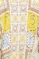 Long Sleeve Granny Square Crochet Open Cardigan-Pol Clothing-Stuffology - Where Vintage Meets Modern, A Boutique for Real Women in Crosbyton, TX