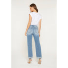 High Rise Straight Leg Cuffed Mica Denim Jeans-Jeans-Mica Denim-Stuffology - Where Vintage Meets Modern, A Boutique for Real Women in Crosbyton, TX
