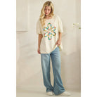 WILDFLOWER BLOOM PATCH TEE-Tees-Sage + Fig-Stuffology - Where Vintage Meets Modern, A Boutique for Real Women in Crosbyton, TX