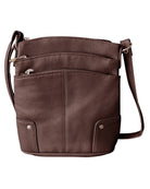 Cowhide Leather Crossbody /Stuffology Boutique-Crossbody Bags-Roma Leathers, Inc.-Stuffology - Where Vintage Meets Modern, A Boutique for Real Women in Crosbyton, TX