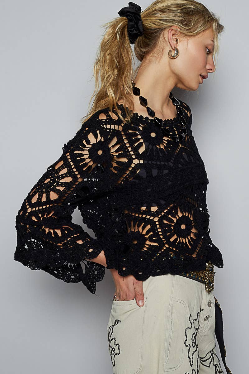 Crochet Dreams Boho Top ✨-Top-Pol Clothing-Stuffology - Where Vintage Meets Modern, A Boutique for Real Women in Crosbyton, TX