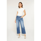 High Rise Cropped Wide Leg Mica Denim Jeans-Jeans-Mica Denim-Stuffology - Where Vintage Meets Modern, A Boutique for Real Women in Crosbyton, TX