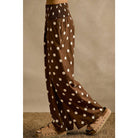 POLKA DOT CREPE SMOCKED POCKET WIDE LEG PANTS-So Me-Stuffology - Where Vintage Meets Modern, A Boutique for Real Women in Crosbyton, TX