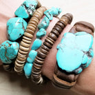 Chunky Turquoise Beaded Bracelet-The Jewelry Junkie-Stuffology - Where Vintage Meets Modern, A Boutique for Real Women in Crosbyton, TX