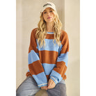 COLORBLOCK STRIPE SWEATER-Sweaters-Sage + Fig-Stuffology - Where Vintage Meets Modern, A Boutique for Real Women in Crosbyton, TX