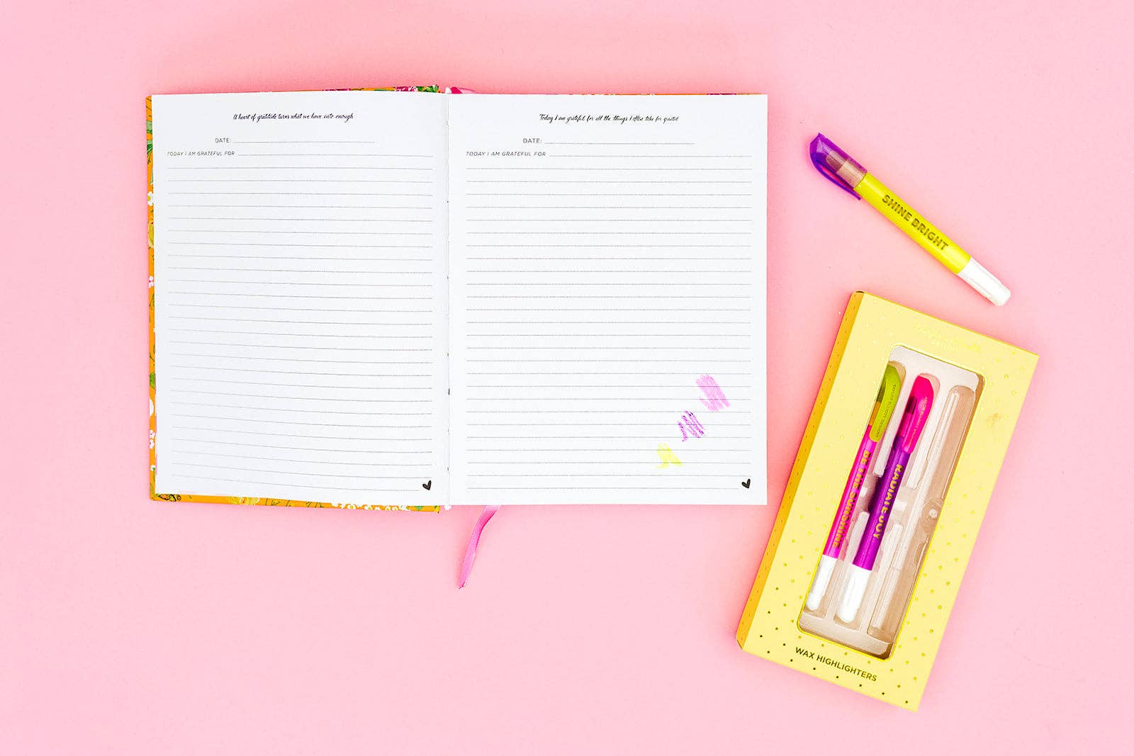 Wax Highlighter Set - Motivational - Asst Clrs - 3 Piece Set-HIGHLIGHTERS-Taylor Elliott Designs-Stuffology - Where Vintage Meets Modern, A Boutique for Real Women in Crosbyton, TX