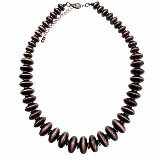 Navajo Flat Bead Necklace-Necklaces-Lunar Deer-Stuffology - Where Vintage Meets Modern, A Boutique for Real Women in Crosbyton, TX