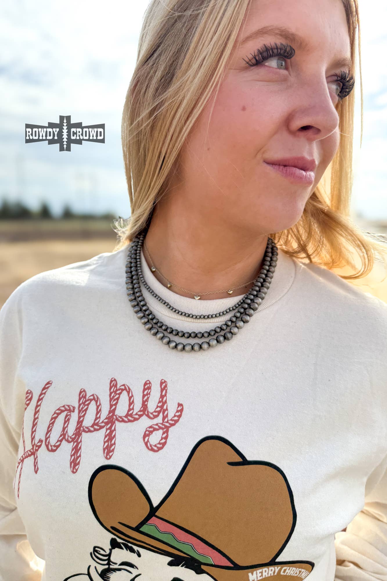 Silver Layered Bead Necklace-Necklaces-Stuffology Boutique-Stuffology - Where Vintage Meets Modern, A Boutique for Real Women in Crosbyton, TX
