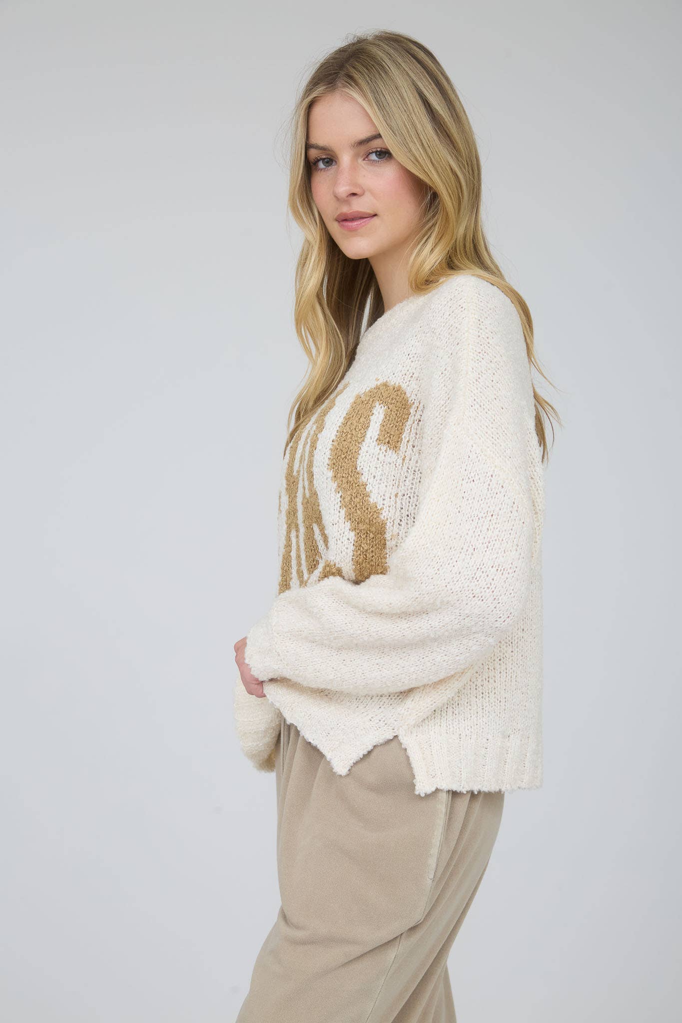 TEXAS CHUNKY KNIT LONG SLEEVE PULLOVER SWEATER-Sweaters-J.O.A-Stuffology - Where Vintage Meets Modern, A Boutique for Real Women in Crosbyton, TX