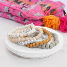 Wood glass basic bracelets stack beaded bracelet set-PennyLine inc-Stuffology - Where Vintage Meets Modern, A Boutique for Real Women in Crosbyton, TX