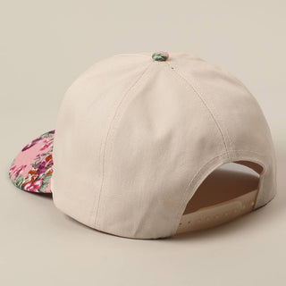 HOWDY Darlin' Embroidery Patch Floral Two-Tone Hat-Hats-Fashion City-Stuffology - Where Vintage Meets Modern, A Boutique for Real Women in Crosbyton, TX
