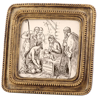 Nativity Sketch Framed Art-Christmas-Primitives by Kathy-Stuffology - Where Vintage Meets Modern, A Boutique for Real Women in Crosbyton, TX
