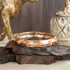 Timeless Charm – Slim Cabochon Eternity Bangle-Bracelets-PennyLine inc-Stuffology - Where Vintage Meets Modern, A Boutique for Real Women in Crosbyton, TX