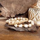 Western-Inspired Beaded Bracelet Set – Gold & Stone Accents-PennyLine inc-Stuffology - Where Vintage Meets Modern, A Boutique for Real Women in Crosbyton, TX