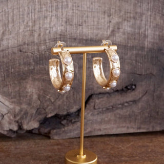 Jeweled Bubble Hoop Earrings – Colorful Acrylic Cabochons-PennyLine inc-Stuffology - Where Vintage Meets Modern, A Boutique for Real Women in Crosbyton, TX