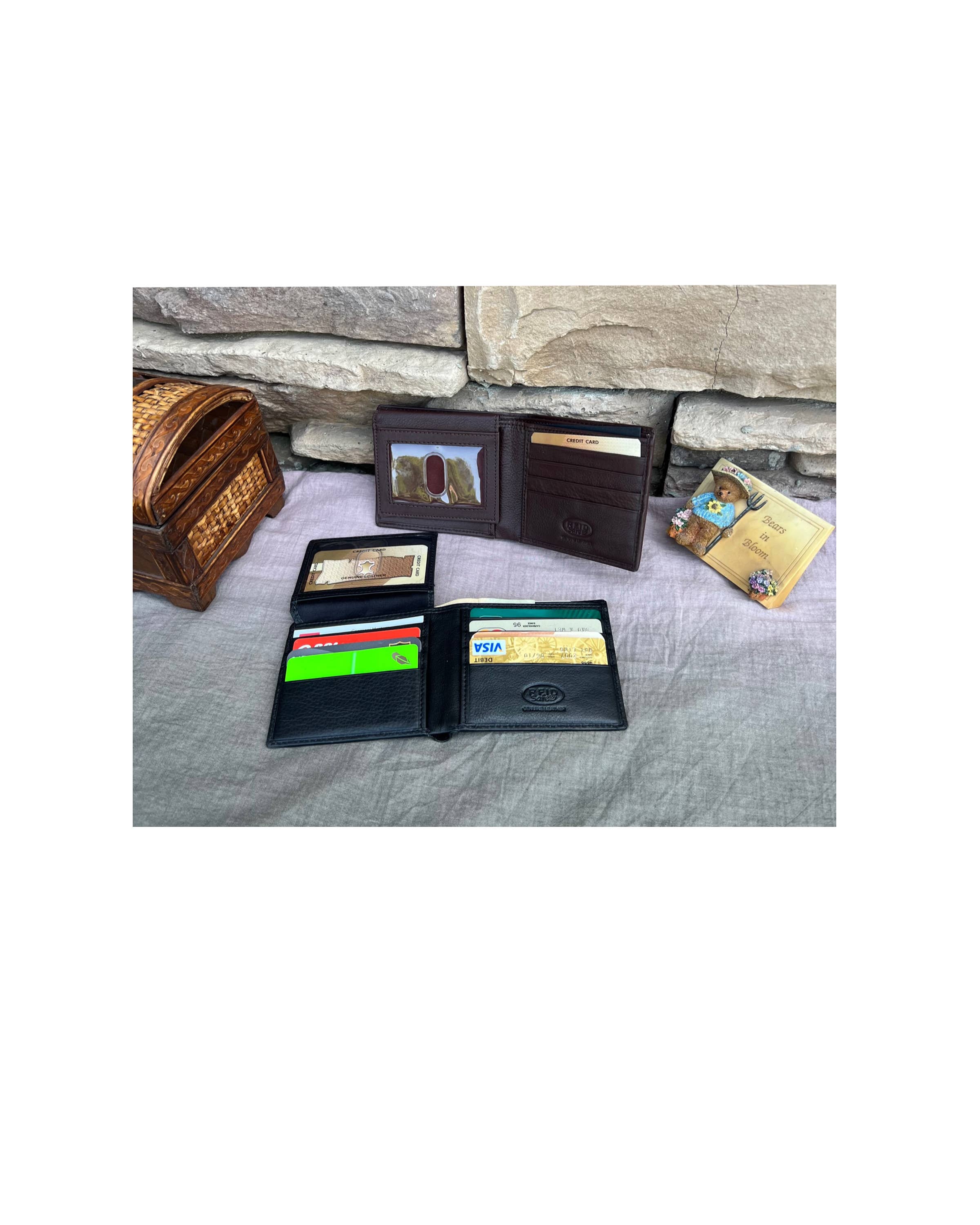 Cowhide Bi-Fold Wallet /Stuffology Boutique-Wallet-Roma Leathers, Inc.-Stuffology - Where Vintage Meets Modern, A Boutique for Real Women in Crosbyton, TX