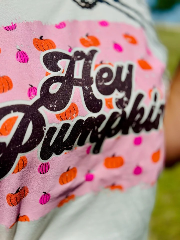 Hey Pumpkin Graphic Tee / Stuffology Boutique-Graphic Tees-Texas True Threads-Stuffology - Where Vintage Meets Modern, A Boutique for Real Women in Crosbyton, TX