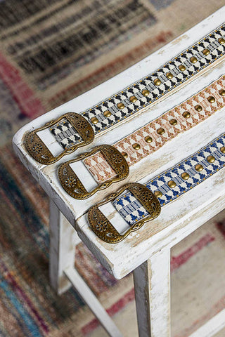 Metal Buckle Studded Western Boho Belt-BELT-Pol Clothing-Stuffology - Where Vintage Meets Modern, A Boutique for Real Women in Crosbyton, TX