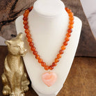 Heart Beaded Necklace-Necklaces-PennyLine inc-Stuffology - Where Vintage Meets Modern, A Boutique for Real Women in Crosbyton, TX