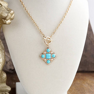 Ornate Pendant Necklace-Necklaces-PennyLine inc-Stuffology - Where Vintage Meets Modern, A Boutique for Real Women in Crosbyton, TX