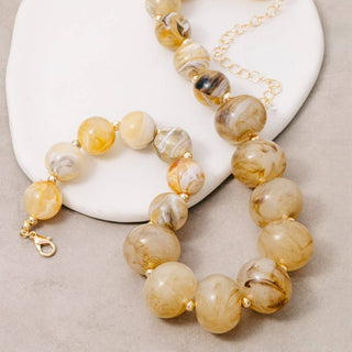 Canyon Stone Beaded Necklace-necklace-The Looks by Fame Accessories-Stuffology - Where Vintage Meets Modern, A Boutique for Real Women in Crosbyton, TX