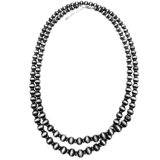 Navajo Large Beads Versatile Long 60 inch Necklace-Necklaces-Lunar Deer-Stuffology - Where Vintage Meets Modern, A Boutique for Real Women in Crosbyton, TX