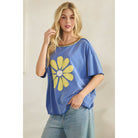 Daisy Applique Tee-Vintage Wash Tee-Sage + Fig-Stuffology - Where Vintage Meets Modern, A Boutique for Real Women in Crosbyton, TX