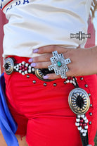 Turquoise Cross Wild Rag Slide-Jewelry-Stuffology Boutique-Stuffology - Where Vintage Meets Modern, A Boutique for Real Women in Crosbyton, TX