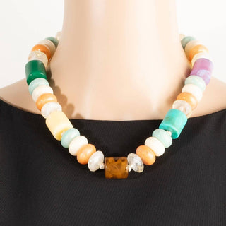Color Story Beaded Necklace-Necklaces-The Looks by Fame Accessories-Stuffology - Where Vintage Meets Modern, A Boutique for Real Women in Crosbyton, TX