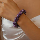Color-Block Cube Circle Stretch Cord Bracelet | 40B5197-Bracelet-JOSSLYN by wall to wall-Stuffology - Where Vintage Meets Modern, A Boutique for Real Women in Crosbyton, TX