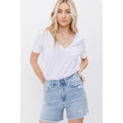 Everyday Mica Denim Shorts-Shorts-Mica Denim-Stuffology - Where Vintage Meets Modern, A Boutique for Real Women in Crosbyton, TX