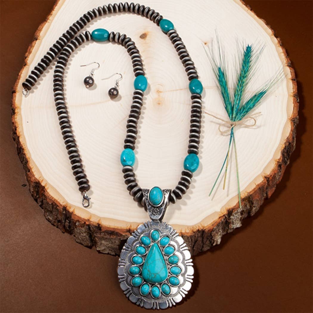 Squash Blossom Necklace-Necklaces-Your Fashion Wholesale-Stuffology - Where Vintage Meets Modern, A Boutique for Real Women in Crosbyton, TX