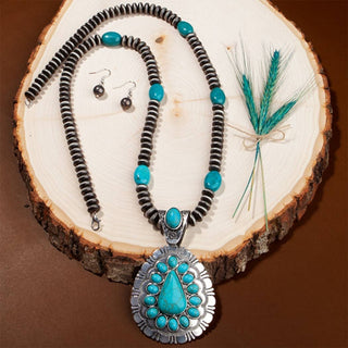 Squash Blossom Necklace-Necklaces-Your Fashion Wholesale-Stuffology - Where Vintage Meets Modern, A Boutique for Real Women in Crosbyton, TX