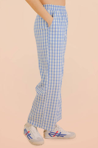 Elastic Waist Checkered Casual Pants-Pants-VERY J-Stuffology - Where Vintage Meets Modern, A Boutique for Real Women in Crosbyton, TX