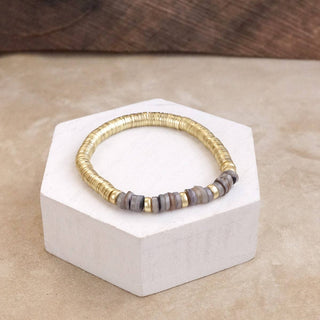 Heishi Bead Bracelet-Bracelets-PennyLine inc-Stuffology - Where Vintage Meets Modern, A Boutique for Real Women in Crosbyton, TX