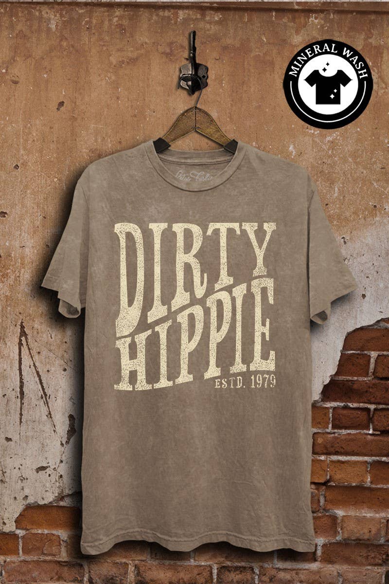 Dirty Hippie Graphic Tee-Graphic Tees-Stuffology Boutique-Stuffology - Where Vintage Meets Modern, A Boutique for Real Women in Crosbyton, TX