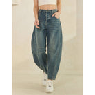 CLASSIC BARREL STYLE JEANS-Jeans-Sage + Fig-Stuffology - Where Vintage Meets Modern, A Boutique for Real Women in Crosbyton, TX