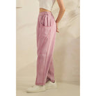 Acid Wash Wide Leg Pink Denim Pants-Pants-Sage + Fig-Stuffology - Where Vintage Meets Modern, A Boutique for Real Women in Crosbyton, TX