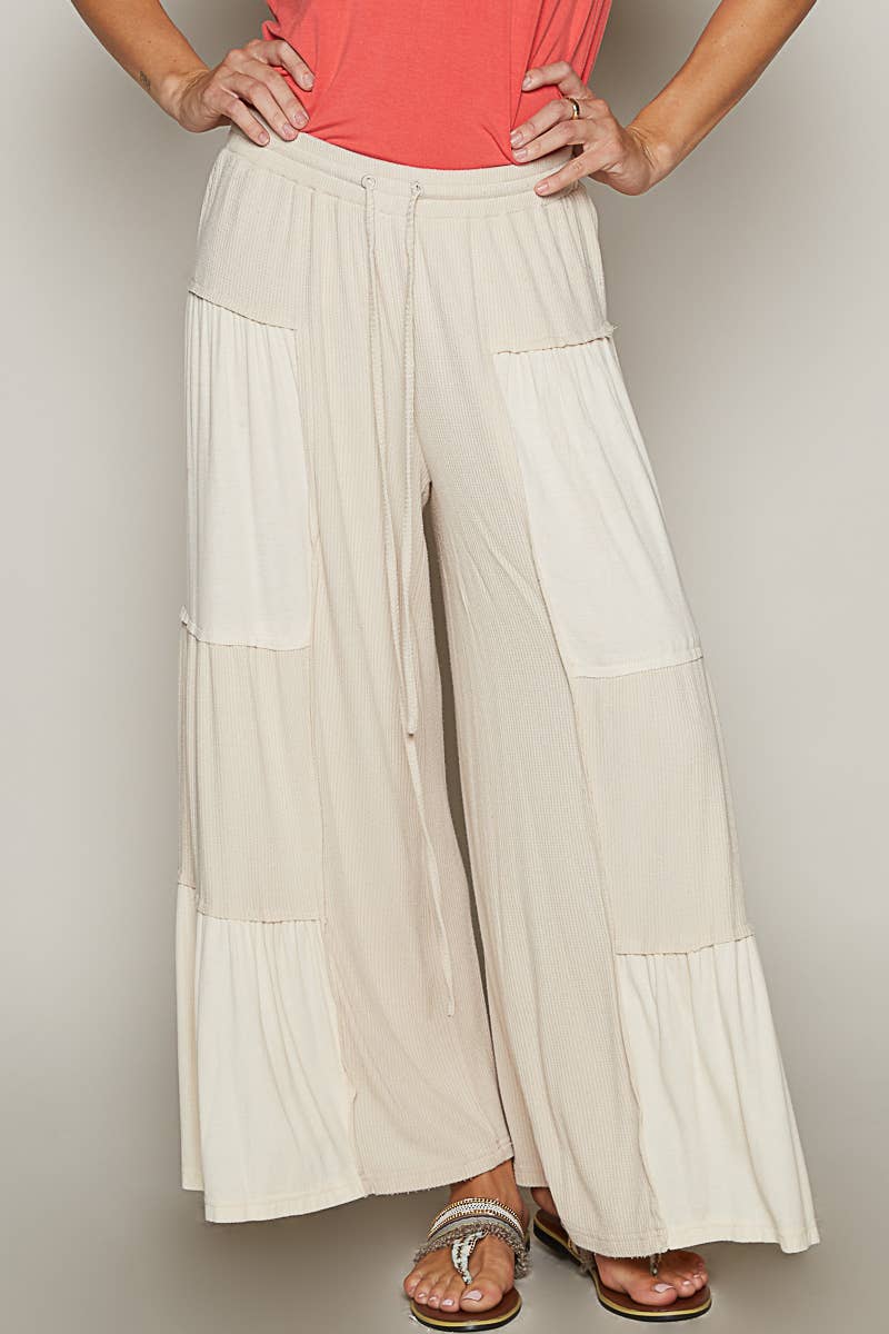 Pol Clothing Ribbed Loose Knit Wide-Leg Pants-Pants-Pol Clothing-Stuffology - Where Vintage Meets Modern, A Boutique for Real Women in Crosbyton, TX