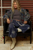 POL Clothing Floral Sweater Cardigan-Cardigan-Pol Clothing-Stuffology - Where Vintage Meets Modern, A Boutique for Real Women in Crosbyton, TX