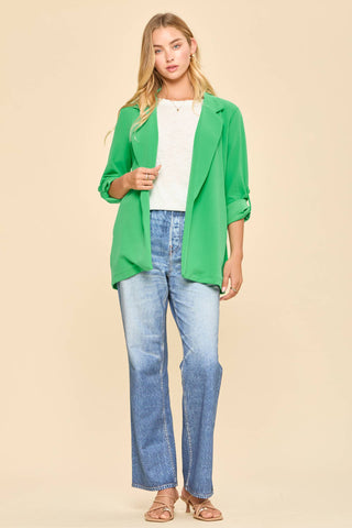 Open Front Boyfriend Blazer-Dear Scarlett-Stuffology - Where Vintage Meets Modern, A Boutique for Real Women in Crosbyton, TX