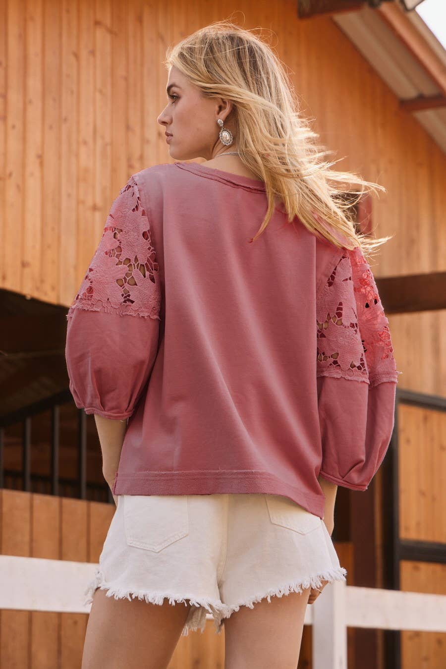 Dusty Plum Mineral Washed Sweatshirt-SWEATSHIRT-Oddi-Stuffology - Where Vintage Meets Modern, A Boutique for Real Women in Crosbyton, TX